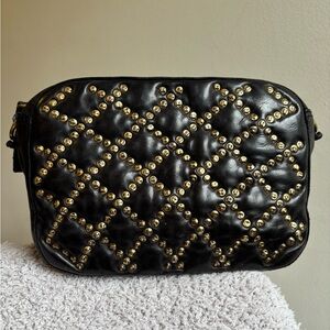 Campomaggi black leather crossbody bag